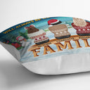 Family Where Begins And Love Never Ends - Christmas Gift For Parents, Grandparents - Personalized Custom Pillow