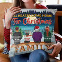 Family Where Begins And Love Never Ends - Christmas Gift For Parents, Grandparents - Personalized Custom Pillow