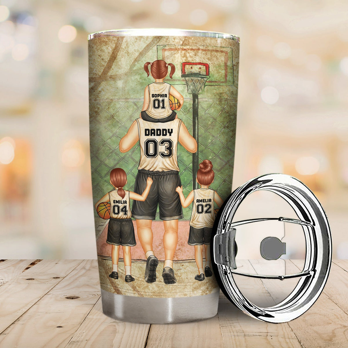 Behind Every Basketball Player Who Believes - Gift For Basketball Fans, Dad, Father - Personalized Custom Tumbler