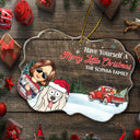 Have Yourself A Merry Little Christmas - Christmas Gift For Family, Parents - Personalized Medallion Acrylic Ornament