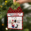 No Greater Gift Than Friendship - Christmas Gifts For Besties, Best Friends - Personalized Custom Shaped Wooden Ornament