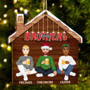 Family Siblings Forever - Christmas Gift For Parents, Sisters, Brothers, Besties, Best Friends, Colleagues - Personalized Custom Shaped Wooden Ornament