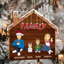 Family Siblings Forever - Christmas Gift For Parents, Sisters, Brothers, Besties, Best Friends, Colleagues - Personalized Custom Shaped Wooden Ornament