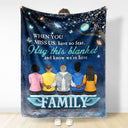 A Hug From Heaven When You Really Miss Me - Memorial, Christmas Gift For Family - Personalized Fleece Blanket