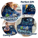 A Hug From Heaven When You Really Miss Me - Memorial, Christmas Gift For Family - Personalized Fleece Blanket