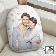 Custom Photo Couples Kid Best Friends - Gift For Family -  Personalized Custom Shaped Pillow
