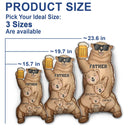 Papa Bear - Gift For Fathers - Personalized Custom Shaped Pillow
