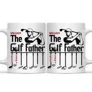 The Golf Father Funny Golfer Dad - Personalized Mug