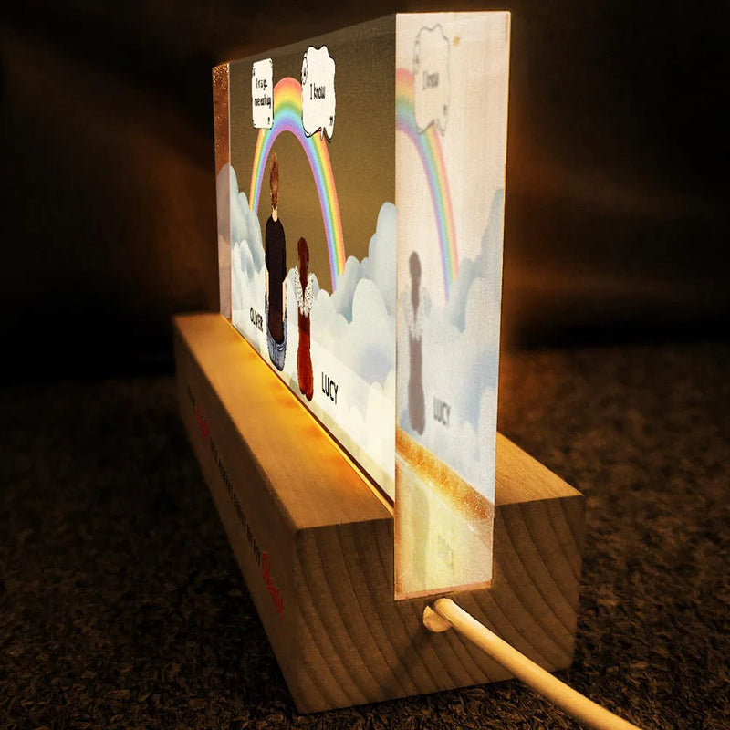 I Miss You I Know Pet Memorial - Personalized Rectangle LED Light