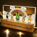 I Miss You I Know Pet Memorial - Personalized Rectangle LED Light