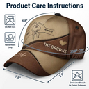 Family Holding Hands Parents & Kids - Personalized Classic Cap