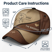 Family Holding Hands Parents & Kids - Personalized Classic Cap