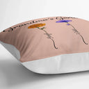 Gift For Grandma, Gift For Women, Gift For Mother - Grandma's Garden Birth Flower - Personalized Pillow
