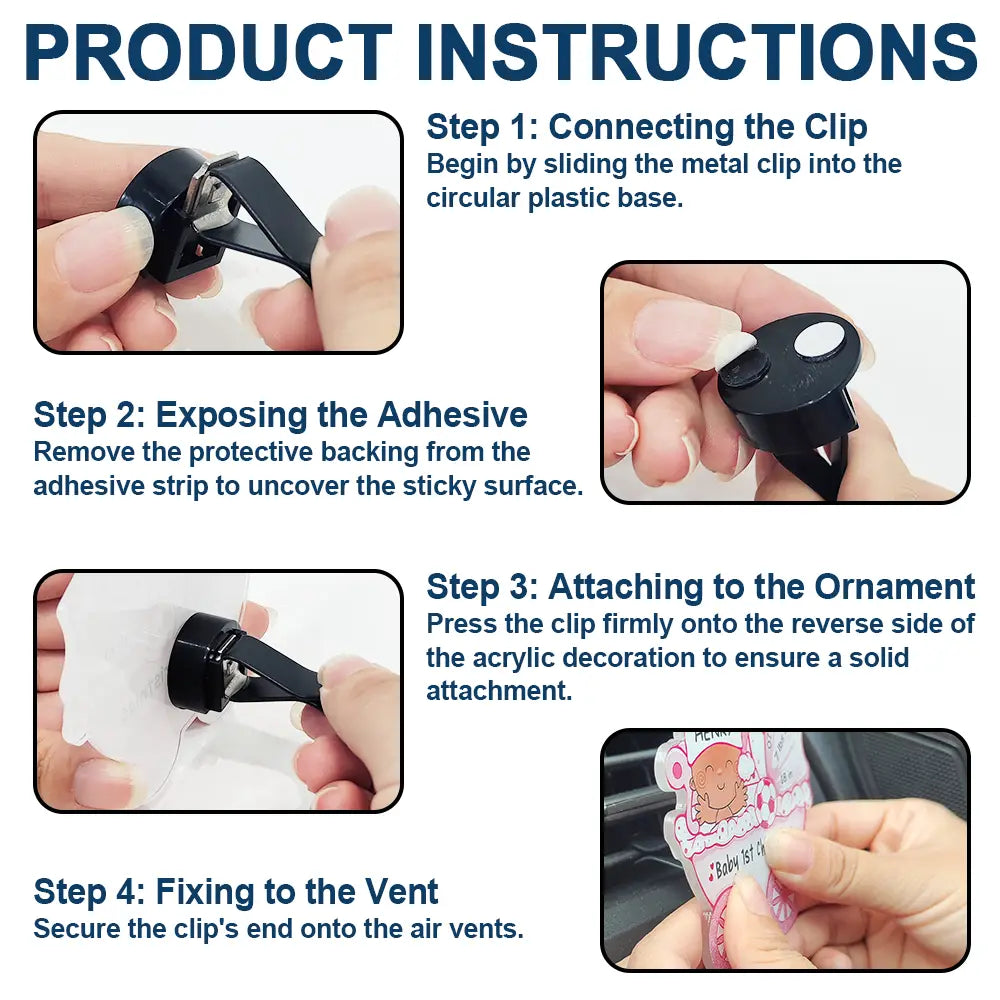 Gift For Yourself,Happy - Cheerleader Happy On The Road - Personalized Acrylic Car Vent Clip