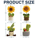 Mom - Daughters (Adult), Gift For Mother, Gift For Daughter, Love - Sunflower Sometimes You Forget You Are Awesome - Personalized Crochet Plant Pot