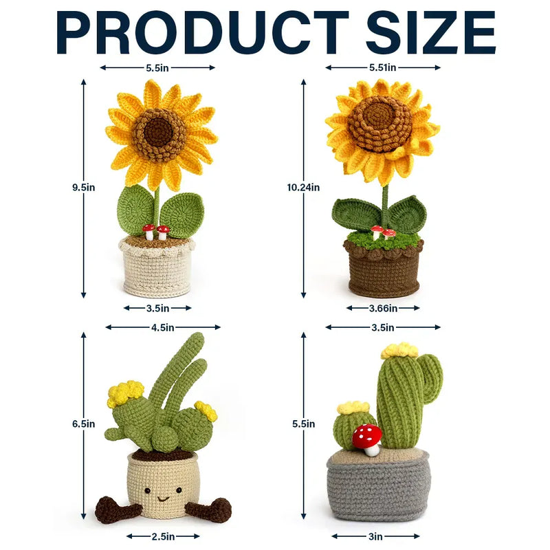 Mom - Daughters (Adult), Gift For Mother, Gift For Daughter, Love - Sunflower Sometimes You Forget You Are Awesome - Personalized Crochet Plant Pot