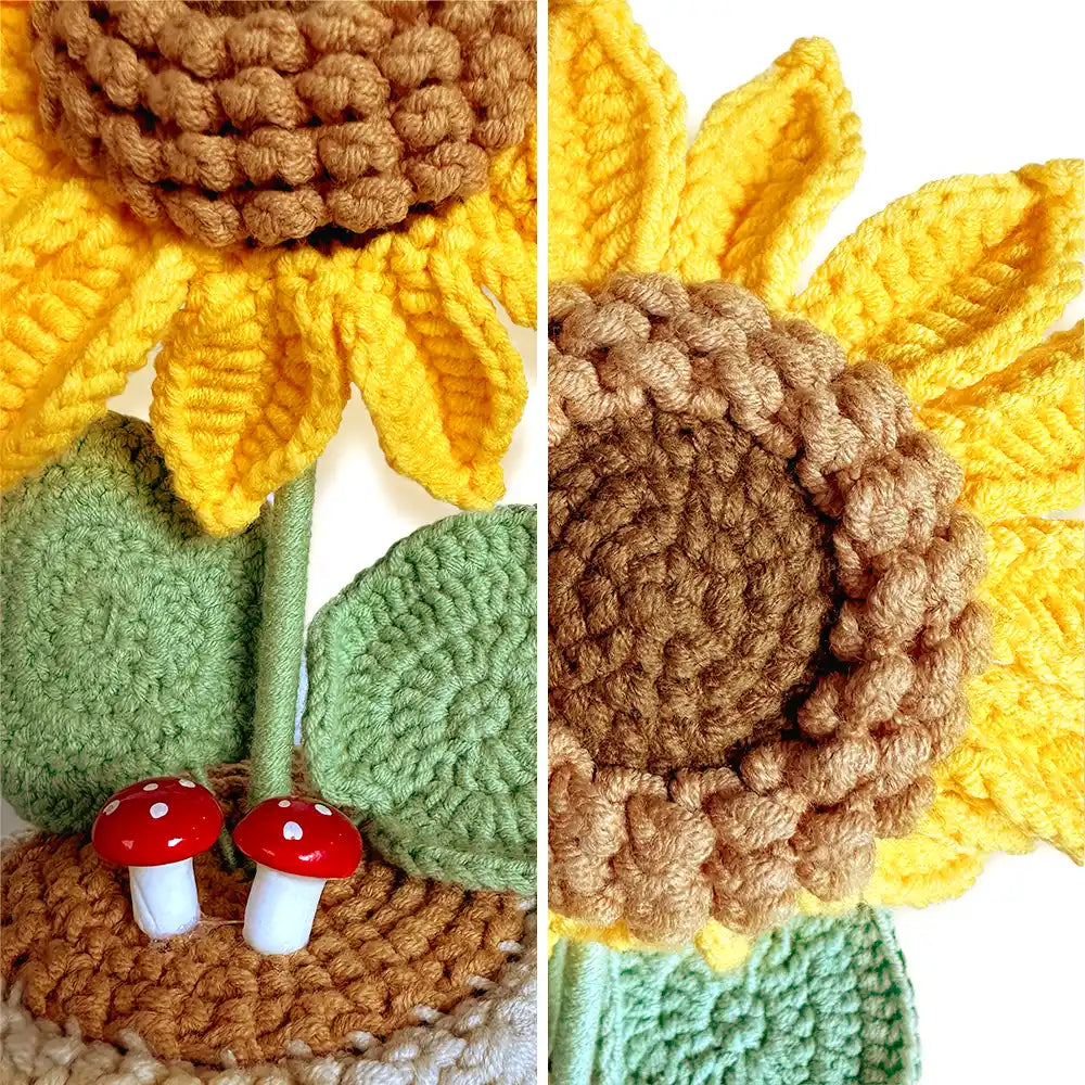 Mom - Daughters (Adult), Gift For Mother, Gift For Daughter, Love - Sunflower Sometimes You Forget You Are Awesome - Personalized Crochet Plant Pot