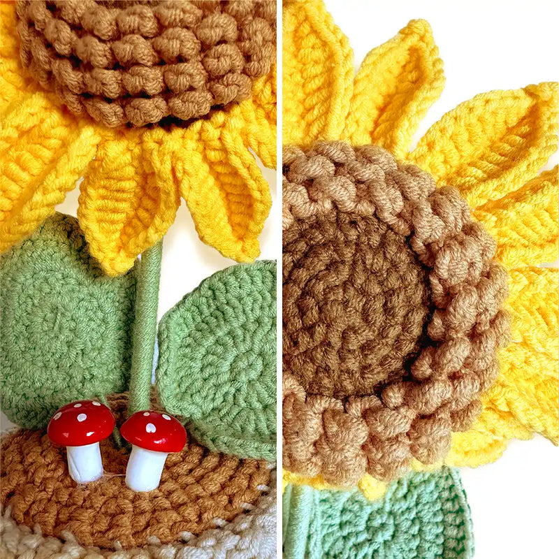 Mom - Daughters (Adult), Gift For Mother, Gift For Daughter, Love - Sunflower Sometimes You Forget You Are Awesome - Personalized Crochet Plant Pot