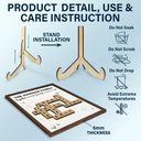 Family,Happy,Parents,Gift For Mother,Gift For Father,Gift For Women,Gift For Men,Gift For Grandpa,Gift For Grandma - Crossword Together Is Our Favorite Place To Be - Personalized 2-Layered Wooden Plaque With Stand