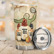 Basketball Mom Behind Every Basketball Player - Gift For Mother - Personalized Custom Tumbler