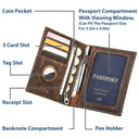 Gift For Yourself,Gift For Women,Gift For Men,Happy,Travel - Just A Girl Who Loves Traveling Birth Flower - Personalized Leather Passport Holder