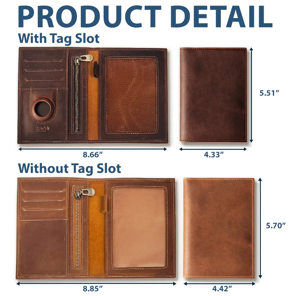 Gift For Yourself, Gift For Women, Gift For Men, Travel, Happy - All My Travel Crap - Personalized Leather Passport Holder