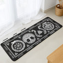Family, Happy - Viking Runes Custom Family Name Scandinavia - Personalized Runner Rug
