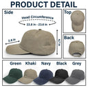 Camping,America 250th,Independence Day,Campsite,Gift For Yourself,Happy - Stars & Stripes & Campfire Nights - Personalized Vintage Washed Denim Cap