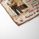 Family Old Couple Husband Wife When We Get Fall Leaves Custom Blanket
