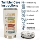 Christian,Christmas,Gift For Yourself - Warrior Of God Cross Bible Verse - Personalized Tumbler