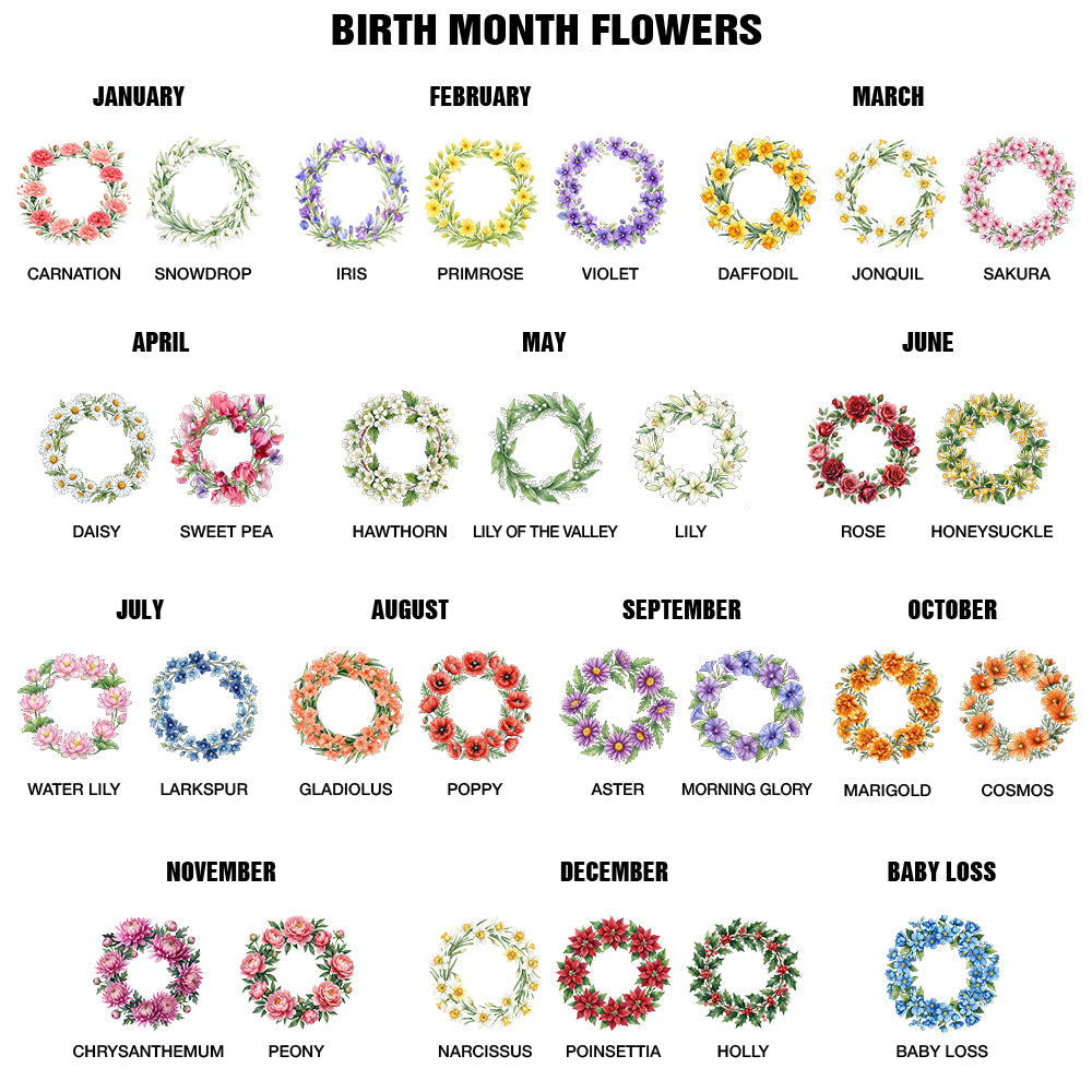 Gift For Wife,Gift For Girlfriend,Gift For Yourself,Gift For Aunt,Gift For Women,Gift For Mother,Gift For Grandma,Gift For Daughter,Gift For Sisters,Gift For Bestie,Gifts For Colleagues - Watercolor Birth Flower Wreath - Personalized Corduroy Tote Bag