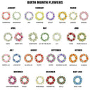 Gift For Wife,Gift For Girlfriend,Gift For Yourself,Gift For Aunt,Gift For Women,Gift For Mother,Gift For Grandma,Gift For Daughter,Gift For Sisters,Gift For Bestie,Gifts For Colleagues - Watercolor Birth Flower Wreath - Personalized Corduroy Tote Bag