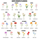 Gift For Wife, Gift For Mother, Gift For Grandma, Happy - Mom Grandma Great Grandma Watercolor Birth Flower - Personalized Pillow