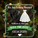 Gift For Couples,Gift For Women,Gift For Men,Gift For Wife,Gift For Husband,Gift For Boyfriend,Gift For Girlfriend,LGBT,Wedding,Engaged,Christmas,Love - We Are Getting Married Couple - Personalized Custom Shaped Acrylic Ornament
