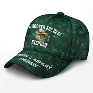 Gift For Father,Fishing,Humorous,Icon - We Hooked The Best Dad Grandpa - Personalized Classic Cap