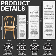 Sentimental,Family,Wedding,Custom Text - We Know You'd Be Here Today - Personalized Chair Sign