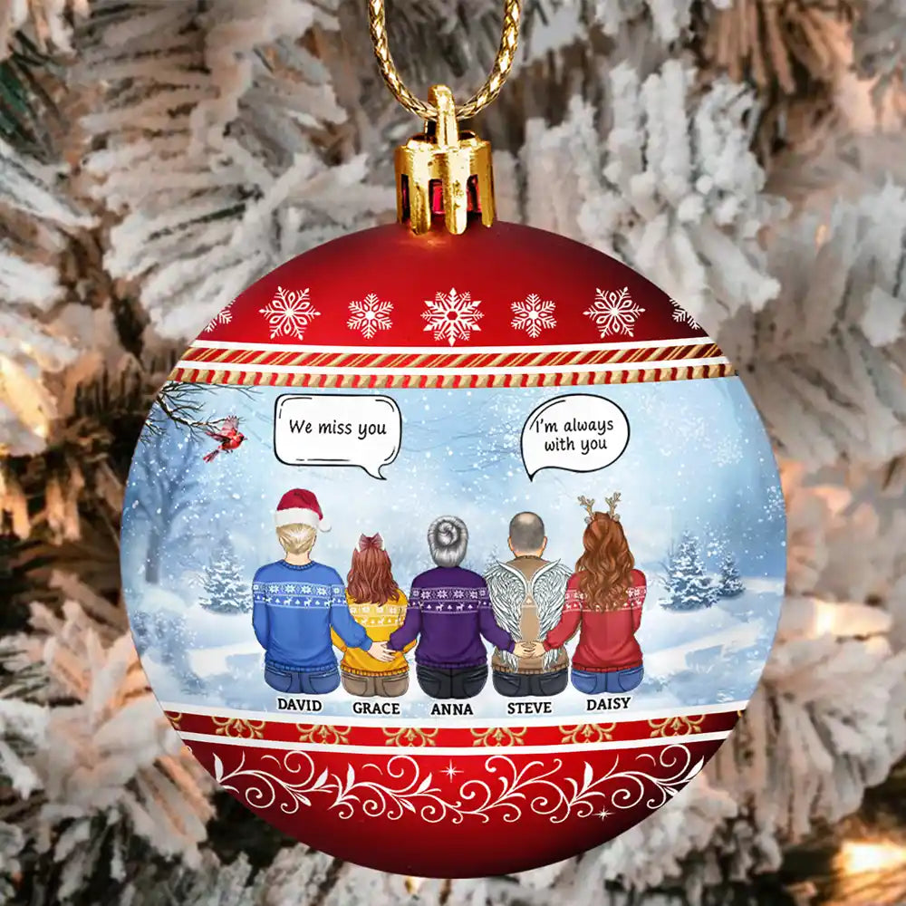 We Miss You - Personalized Ball Ornament