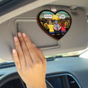 Family, Memorial, Sad - We Miss You Family Memorial - Personalized Custom Shaped Car Visor Clip