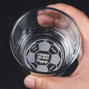 Sport Dad,Gift For Father,Football (Soccer),Happy,Custom Text - We Scored The Best Dad Papa Soccer Football - Personalized Engraved Whiskey Glass