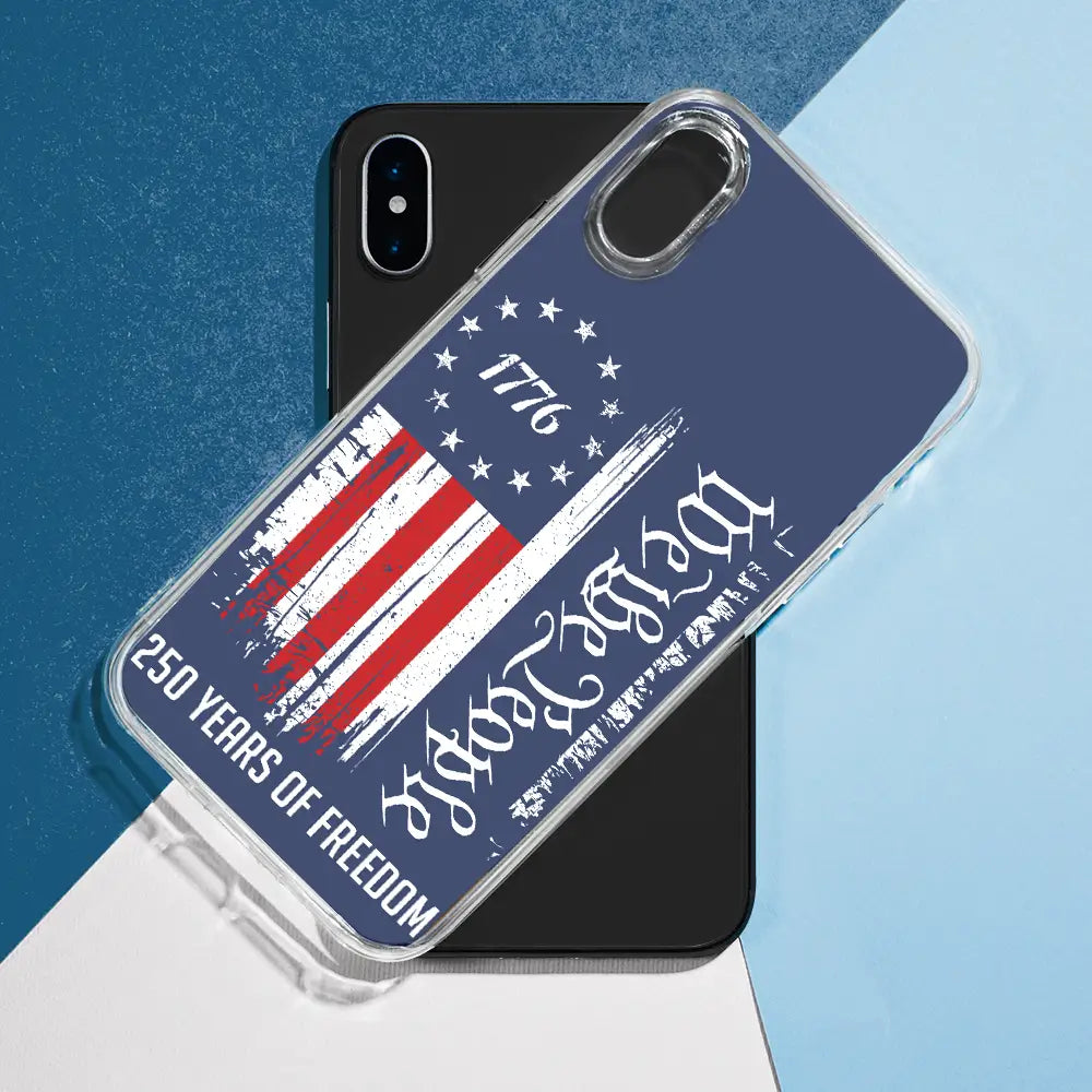 Independence Day,America 250th,Gift For Yourself,Happy,No Custom,Gift For Women,Gift For Men - We The People 250 Years Of Freedom - Personalized Clear Phone Case