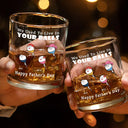Gift For Father,Dad,Children - We Used To Live In Your Balls - Personalized Whiskey Glass