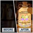 Old Best friends,Gift For Women,Funny,Top Market - We'll Be Friends Until We're Old And Senile - Personalized Short Bottle Light