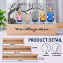 Love,Memorial,Family,Parents,Gift For Grandparents,Gift For Sibling - We're Always With You Memorial Family - Personalized Rectangle LED Light