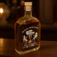 Campsite, Camping, Gift For Bestie, Funny - We're Drunks We Go Camping - Personalized Whiskey Bottle