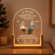 Anniversary, Christmas, Gift For Couples, Gift For Wife, Gifts For Her, Romantic, Vector - Anniversary Gift For Couples - Personalized To My Wife Night Light