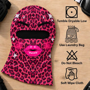 Christmas, Humorous, Icon, Skiing - Funny Matching Gift For Skier Besties - Personalized Glam Face Balaclava Face Mask