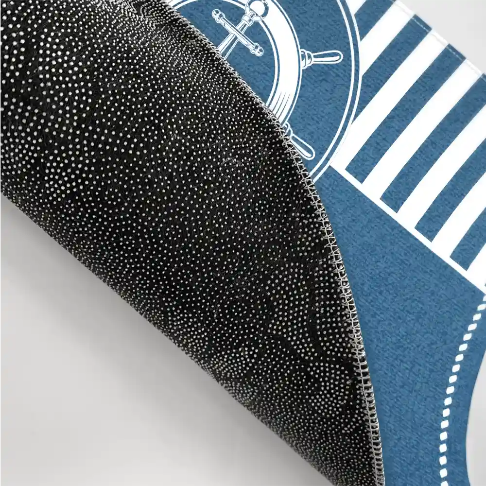 Family,Beach,Happy - Welcome Aboard Beach House Nautical Family - Personalized Doormat