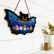 Halloween,Pet Lovers,Funny - Welcome Foolish Mortals Pet Halloween - Personalized Custom Shaped Wood Sign