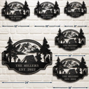 Camping,Family - Welcome To Our Campsite - Personalized Cutout Metal Sign