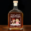 Vector,German,Non-Eng,Gift For Bestie,Old Best friends,Best friends' Hobby,Gift For Women,Funny - Wir Passen Zusammen Wie Betrunken Und Unordentlich - Personalisierte Whiskyflasche